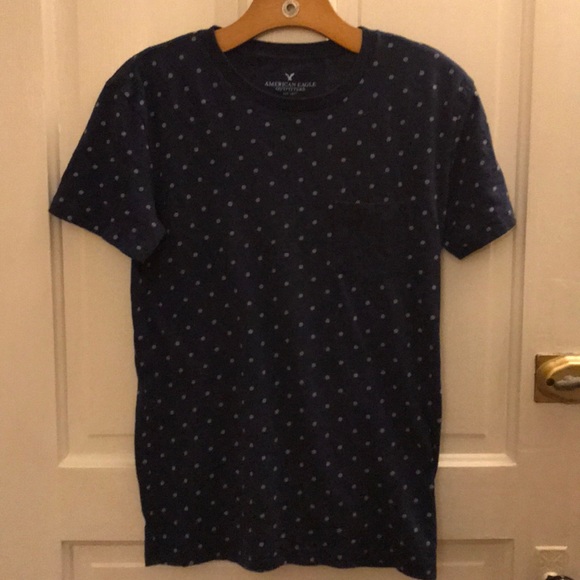 American Eagle Polka-Dot Pocket Tee - Picture 1 of 4